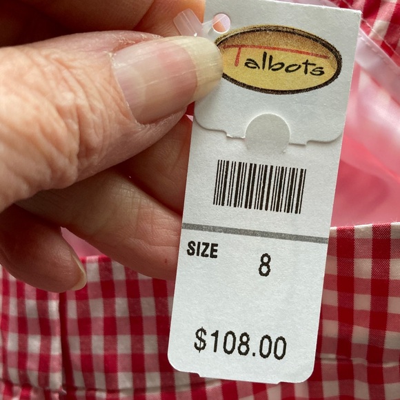 Talbots Pink &White Gingham Check Pants - Picture 4 of 4